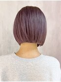 ボブミディアムショートおくれ毛_ba507793