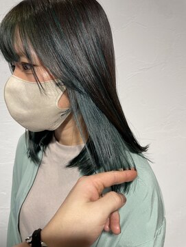 トレフ(Trefle) インナーカラー/ヘアカラーグリーン