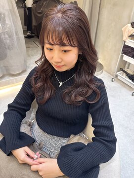 アナ ラーナ(Anna Lanna) ピンクブラウン×フェミニンセミロング*森本ひろか*