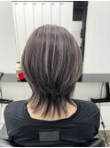 ★ 暗めカラーグランマッシュデザインカラーウルフパーマ
