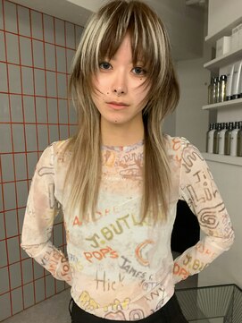 ペレ 原宿(PELE) イメチェン/ピンクベージュ/アンブレラカラー/前髪/原宿