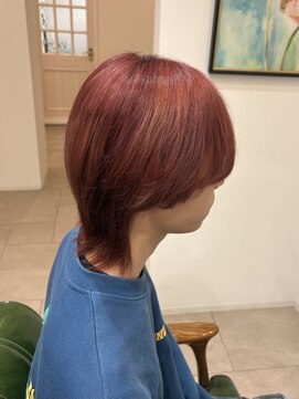 フルハウス (Full house HAIR DESIGN) ブリーチありピンクカラー