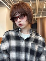 ノイカーム(noi Calm)&nbsp;顔周りレイヤーカットくびれヘアミルクティーベージュカラー韓国