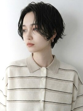キビト(kibito) 新宿市ヶ谷ハンサムショートパーマクールショート20代30代40代
