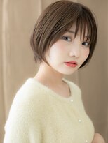 カバーヘア ブリス 北浦和(COVER HAIR bliss)&nbsp;ダークグレージュナチュラルショート丸みボブX北浦和30代40代