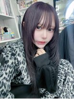 シックス バイ インク 渋谷(SIX by INK.)&nbsp;ダークブルー/デジタルパーマ/ワンホンレイヤー[渋谷]