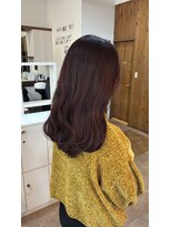 カットウェルズ ラブコオリヤマ 郡山店(Cut Well's Love Koriyama) ワンホンレイヤー/ミルクティーブロンド/ダークブルー/郡山