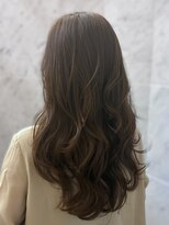 プラス アヴェダ(PLUS AVEDA) 透け感バイオレットグレージュ×ロングレイヤー
