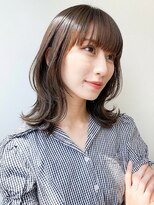 モッズヘア 足利(mod'hair)&nbsp;髪質改善カラー外ハネミディくびれ小顔グレージュ春カラー