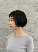 船橋/黒髪ワイドバングボブ/カット