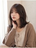 【ハネても可愛い】ミディアムレイヤーカット20代30代髪型池袋