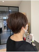 外ハネボブ/ペールベージュ[髪質改善/ヘッドスパ白髪染め/新宿】