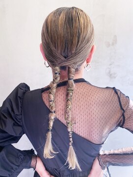 アルバム 銀座(ALBUM GINZA) タイトアレンジ_外ハネボブセクションカラー_ba364831