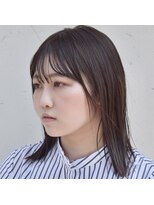 ドルセ(Dulce) ラベンダーグレージュ×切りっぱなしミディ