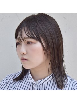 ドルセ(Dulce) ラベンダーグレージュ×切りっぱなしミディ