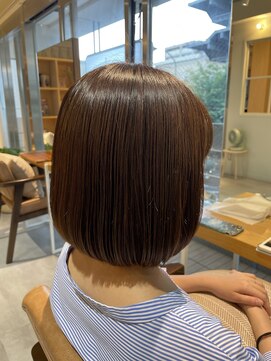 アンベント(unbent) 大人女子向け丸みボブ/アッシュベージュ