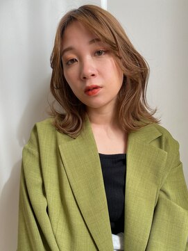 エッセ 大阪梅田茶屋町店(esse) ベージュカラーくびれ巻きスタイル