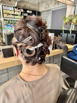 十角髪 ヘアアレンジ