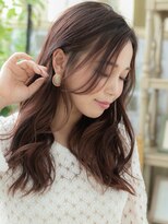 カバーヘア ブリス 大宮西口(COVER HAIR bliss) ■長めバンググレーベージュかきあげロング307★大宮20代30代