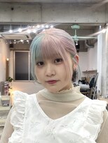 カシェル(cashel kishaba)&nbsp;ペールピンク×水色デザインカラー