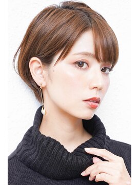 モニカ 西宮北口(Monica) 前下がりボブ・  内巻きワンカール・  ボブショート・暗髪