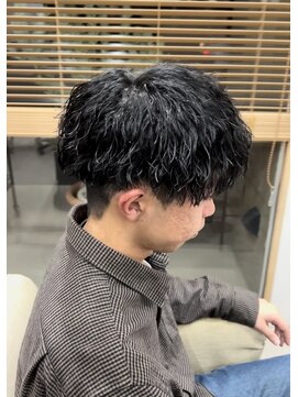 メンズギフト(men's GIFT) 刈り上げツーブロックツイストスパイラルパーマメンズマッシュ