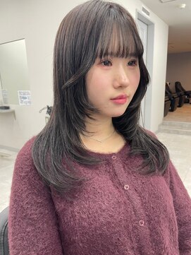 エル 新小岩(elu) 美髪/ワイドバング/レイヤーカット/くすみベージュ/新小岩駅