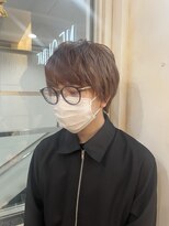 ネオリーブカップ 町田店(Neolive capu)&nbsp;メンズショート/ミルクティーカラー/ブリーチダブルカラー