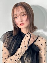 ラフィス ヘアー ピーチ 岡山店(La fith hair peach)&nbsp;【La fith】外ハネボブ×レイヤーカット×シースルーバング