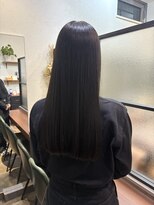 プチメゾントウキョウ(Petit Maison Tokyo) アルカリ酸熱トリートメント_黒髪ロング