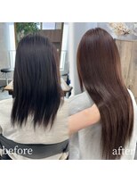 アミリー ひたち野うしく店(Amily)&nbsp;ハイライトバレイヤージュダブルカラーケアブリーチ20代30代