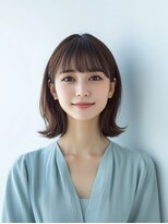 e.m.a プレミアムビューティーサロン 栄駅店(e.m.a PREMIUM BEAUTY SALON)&nbsp;ナチュラルボブ/外ハネ/切りっぱなし/髪型
