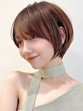 セイドット オモテサンドウ(Say. omotesando) Say.ショートレイヤーショートオリーブグレーヘーゼルグレージュ