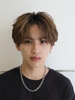 ビカムメンズヘアー 栄店(become men's hair)&nbsp;シースルーコンマバング韓国メンズマッシュ