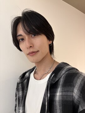 リリット(ReLit) メンズハイライトフェザーパーマラウンドマッシュ無造作マッシュ