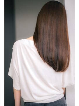 ロング　髪質改善／白髪改善／白髪ぼかし／脱白髪染め
