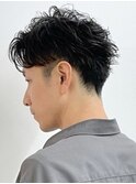 刈り上げショート ダウンパーマ ニュアンスパーマ