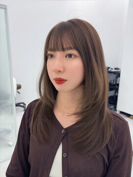 コア プラス 立川(COA PLUS) 透明感カラー髪質改善ダブルカラー韓国レイヤーカット前髪顔周り