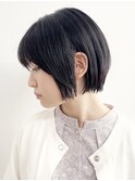 【松戸 アイダ】大人ショート/黒髪ショートボブ/丸みショート