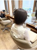 切りっぱなしボブ