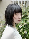 【まどか】レイヤーボブ/ワイドバング