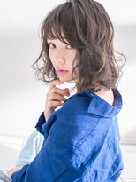 ヘアアンドエステ ヒロイン 西麻布本店(Hair&Esthe HIROIN)&nbsp;『HIROIN』斜めバング×マーメイドアッシュ『山村雄貴』