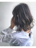 ミディアムボブ×アッシュ_TREAT妙典