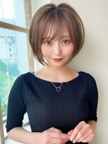 【AFLOAT 晃輔】20代30代大人可愛いひし形ショートボブ 髪質改善