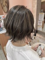 ネオリーブ コパン 鶴見店(Neolive copain) スペシャルアッシュグレージュ×外はねボブ　neolivecopain