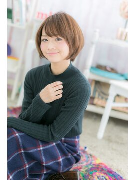 ミック ヘアアンドメイク アップ 駒込店(miq Hair&Make up) テラコッタの前下がりボブ♪ショートウルフも◎