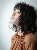 カバーヘア ブリス 上尾西口店(COVER HAIR bliss)&nbsp;大人かわいい黒髪くせ毛風外ハネボブ201v上尾20代30代40代