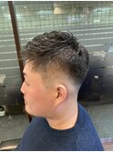 フェード×形状記憶パーマ　新橋　理容室　ヒロ銀座　日比谷
