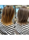 レイヤーボブ髪質改善トリートメント　n8.6