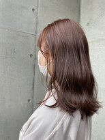 オーガニック ライフ 若葉 鶴ヶ島(organic+life) 20代30代40代ナチュラルピンクアッシュ無造作ラフモテ髪